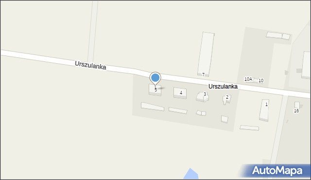 Osiek, Urszulanka, 5, mapa Osiek