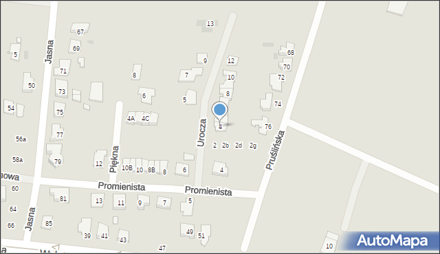 Ostrów Wielkopolski, Urocza, 4, mapa Ostrów Wielkopolski