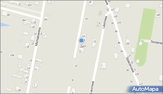 Piotrków Trybunalski, Urocza, 12a, mapa Piotrków Trybunalski