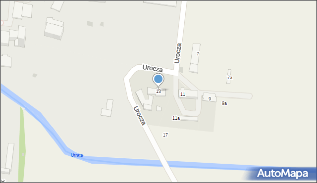 Płochocin, Urocza, 13, mapa Płochocin