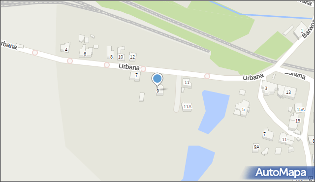 Rydułtowy, Urbana, 9, mapa Rydułtowy