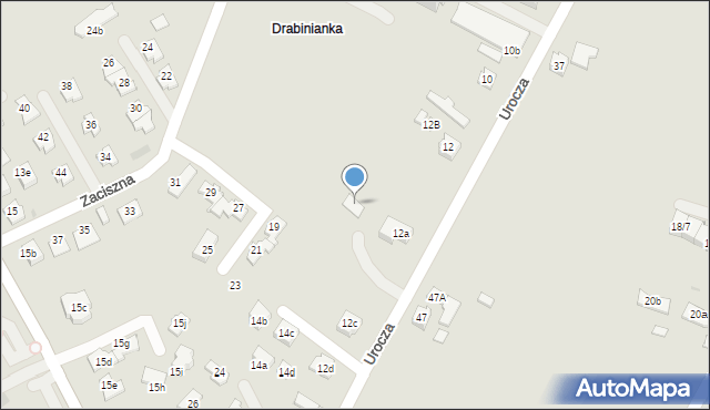 Rzeszów, Urocza, 12B, mapa Rzeszów