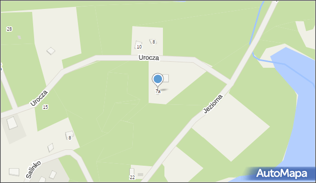 Salinko, Urocza, 7a, mapa Salinko