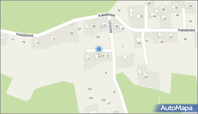 Siepraw, Urocza, 4, mapa Siepraw
