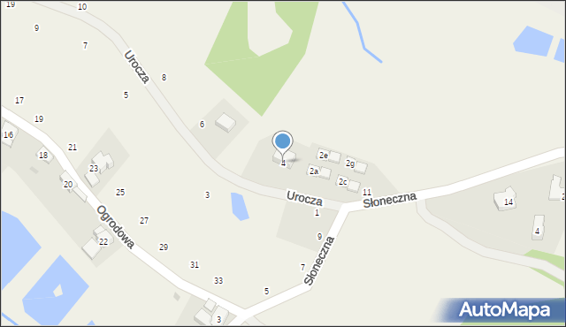 Sosnówka, Urocza, 4, mapa Sosnówka