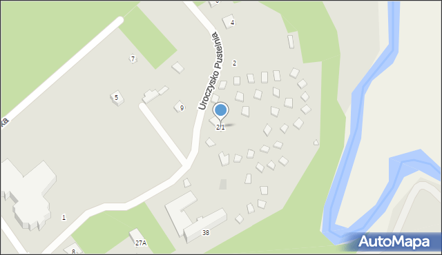 Supraśl, Uroczysko Pustelnia, 2/1, mapa Supraśl
