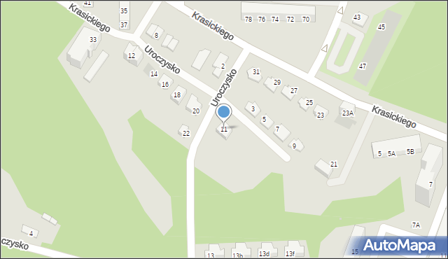 Świętochłowice, Uroczysko, 11, mapa Świętochłowice