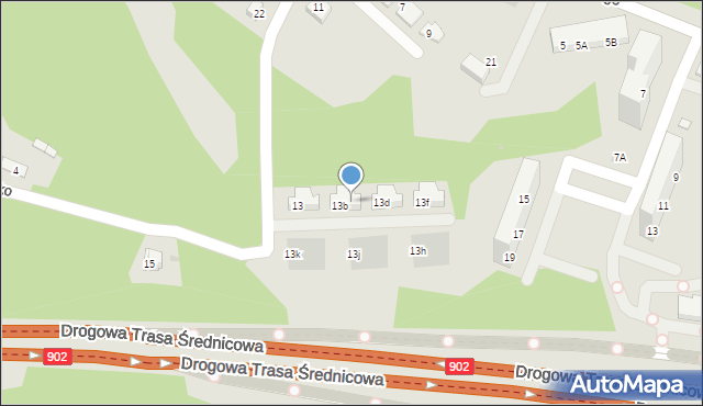 Świętochłowice, Uroczysko, 13c, mapa Świętochłowice
