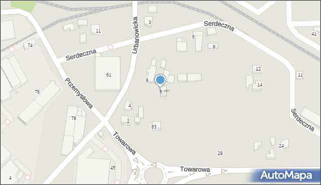 Tychy, Urbanowicka, 6, mapa Tychów