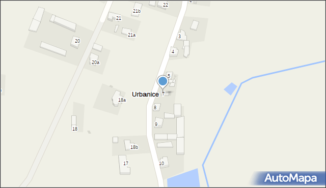 Urbanice, Urbanice, 7, mapa Urbanice