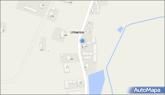 Urbanice, Urbanice, 9, mapa Urbanice