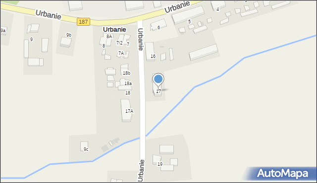 Urbanie, Urbanie, 17, mapa Urbanie