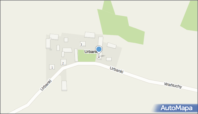 Urbanki, Urbanki, 4, mapa Urbanki