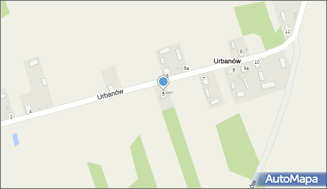 Urbanów, Urbanów, 5, mapa Urbanów