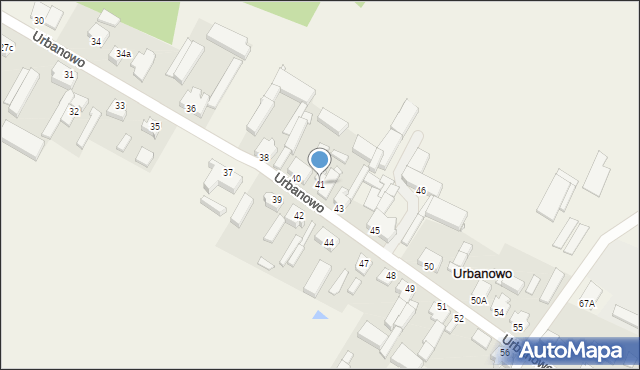 Urbanowo, Urbanowo, 41, mapa Urbanowo