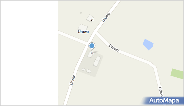 Urowo, Urowo, 11, mapa Urowo