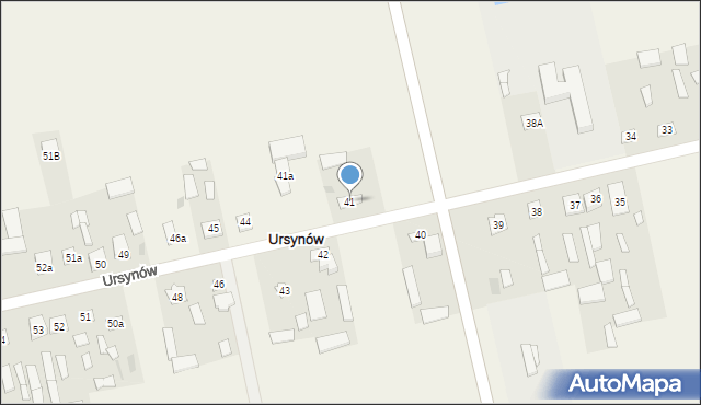 Ursynów, Ursynów, 41, mapa Ursynów