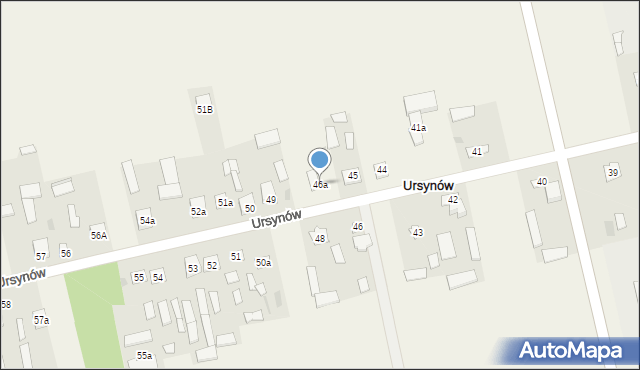 Ursynów, Ursynów, 46a, mapa Ursynów