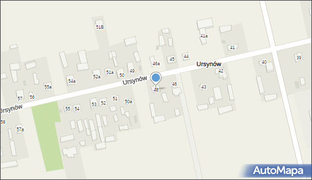 Ursynów, Ursynów, 48, mapa Ursynów