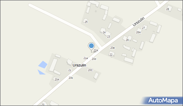 Urszulin, Urszulin, 22, mapa Urszulin