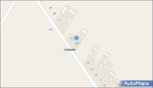 Urszulin, Urszulin, 23, mapa Urszulin