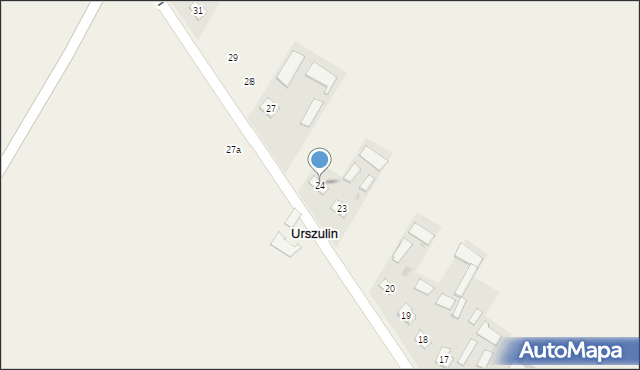 Urszulin, Urszulin, 24, mapa Urszulin