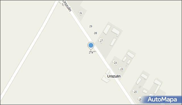 Urszulin, Urszulin, 27a, mapa Urszulin