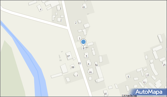 Urządków, Urządków, 4, mapa Urządków