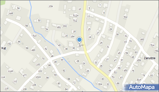 Urzejowice, Urzejowice, 22, mapa Urzejowice