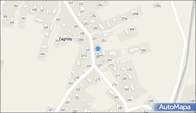 Urzejowice, Urzejowice, 265, mapa Urzejowice