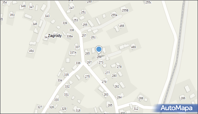 Urzejowice, Urzejowice, 269, mapa Urzejowice