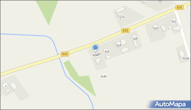 Urzejowice, Urzejowice, 414A, mapa Urzejowice