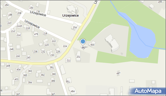 Urzejowice, Urzejowice, 482, mapa Urzejowice