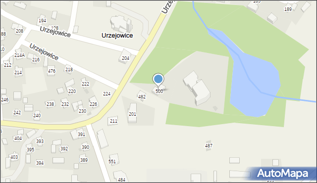 Urzejowice, Urzejowice, 500, mapa Urzejowice