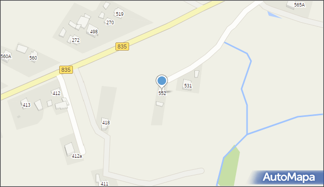 Urzejowice, Urzejowice, 552, mapa Urzejowice