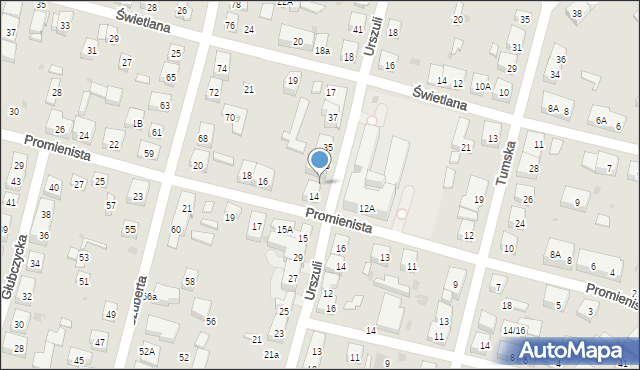 Warszawa, Urszuli, 31, mapa Warszawy