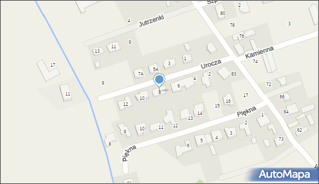 Wysogotowo, Urocza, 8, mapa Wysogotowo