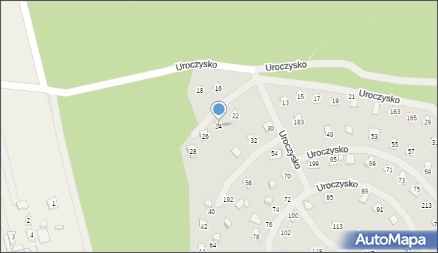 Zakroczym, Uroczysko, 24, mapa Zakroczym