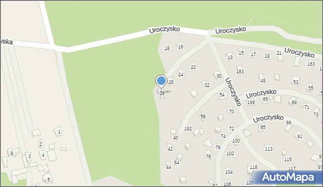 Zakroczym, Uroczysko, 28, mapa Zakroczym