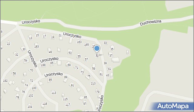 Zakroczym, Uroczysko, 31, mapa Zakroczym