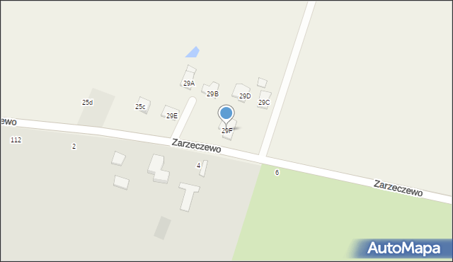 Zarzeczewo, Urszulewo, 29F, mapa Zarzeczewo