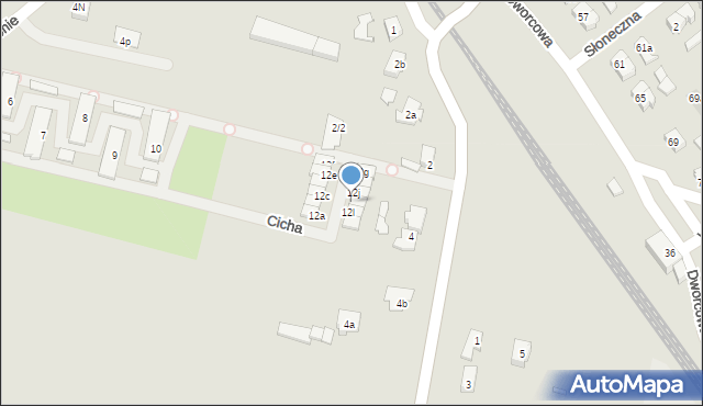 Kłecko, Ustronie, 12J, mapa Kłecko