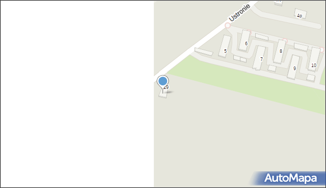 Kłecko, Ustronie, 21, mapa Kłecko