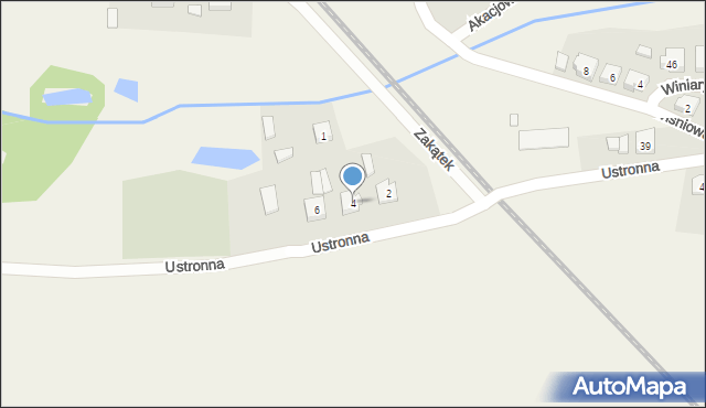 Lubasz, Ustronna, 4, mapa Lubasz