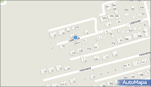 Marki, Ustronie, 11A, mapa Marki