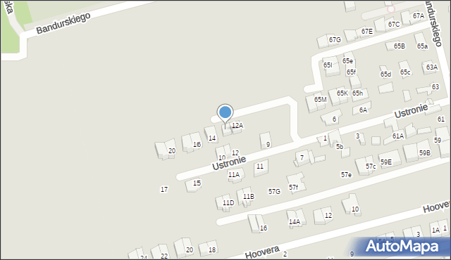 Marki, Ustronie, 12B, mapa Marki