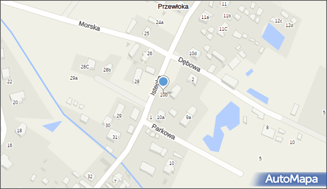 Przewłoka, Ustecka, 10b, mapa Przewłoka