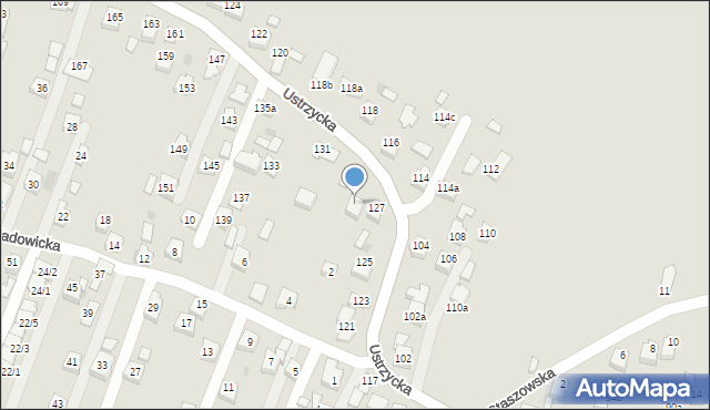 Rzeszów, Ustrzycka, 129, mapa Rzeszów