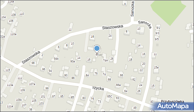 Rzeszów, Ustrzycka, 78, mapa Rzeszów