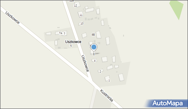 Stare Oleszyce, Uszkowce, 6, mapa Stare Oleszyce